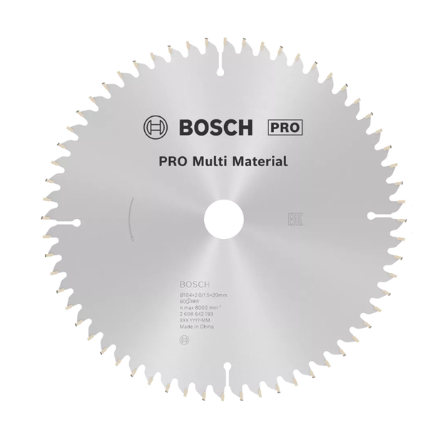Imagen de DISCO DE SIERRA MULTIMATERIAL 10" X 100D BOSCH