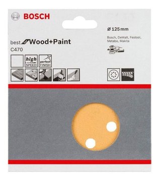 Imagen de DISCO PARA LIJADORA EXCÉNTRICA 125 MM GR.120 BOSCH
