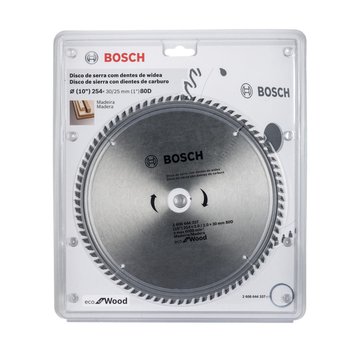 Imagen de DISCO SIERRA CIRCULAR ECO MADERA 10" 80D. BOSCH