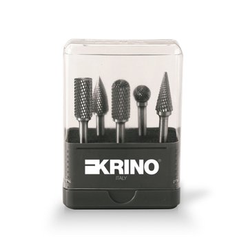 Imagen de JUEGO LIMAS ROTATIVAS HSS 5 PIEZAS 10 MM KRINO