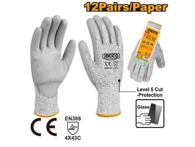 Imagen de GUANTES RESISTENTES A CORTE INGCO TALLE XL