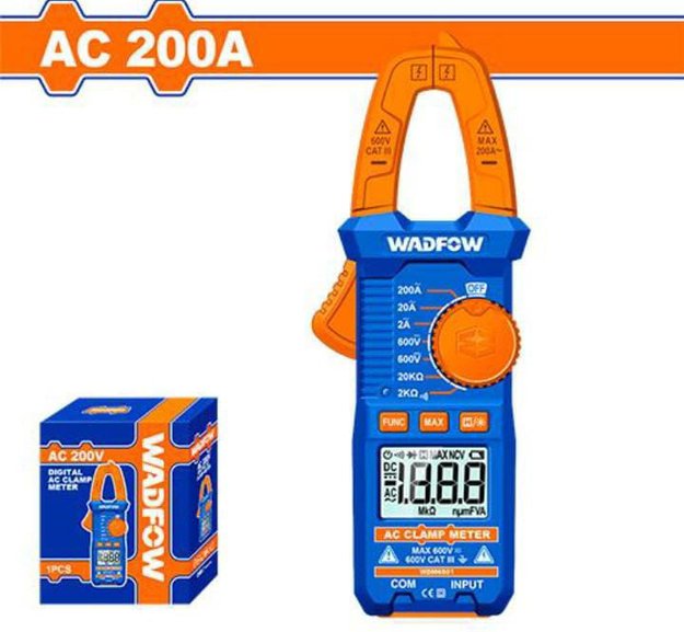 Imagen de PINZA AMPERIMÉTRICA AC/DC 600V WADFOW