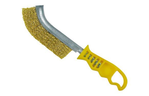 Imagen de CEPILLO DE MANO LATÓN MANGO AMARILLO INECO