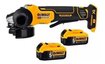 Imagen de AMOLADORA ANGULAR 4.5" 2 BATERÍAS 20V 5AH DEWALT