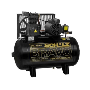 Imagen de COMPRESOR BRAVO 3HP TRIFÁSICO CSL-15BR 200 L SCHULZ
