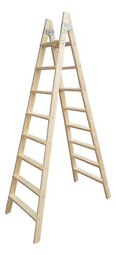 Imagen de ESCALERA DE MADERA TIPO PINTOR 8 ESCALONES 2.4M