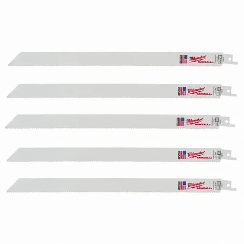 Imagen de KIT 5 HOJAS SIERRA SABLE CORTE UNIVERSAL 4800-5194 MILWAUKEE