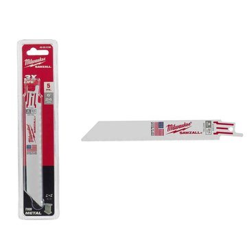Imagen de KIT 5 HOJAS SIERRA SABLE PARA METALES 4800-5188 MILWAUKEE