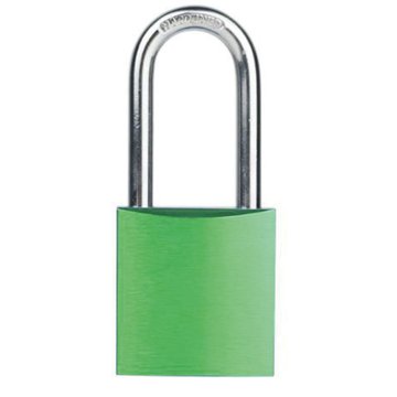 Imagen de CANDADO DE BLOQUEO CUERPO ALUMINIO VERDE BOZZYS