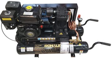 Imagen de COMPRESOR 5.5HP MOTOR NAFTA 30 LITROS 140PSI SCHULZ