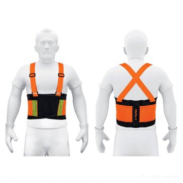 Imagen de FAJA LUMBAR AJUSTABLE CON REFLECTIVO TALLE L TRUPER