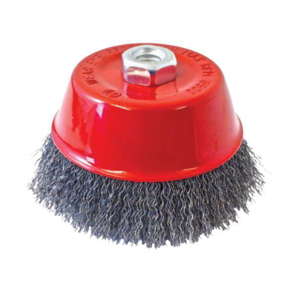 Imagen de CEPILLO COPA ONDULADO ACERO 100MM M14 INECO