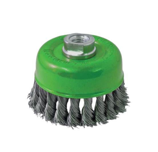 Imagen de CEPILLO COPA TRENZADO INOX 75MM INECO
