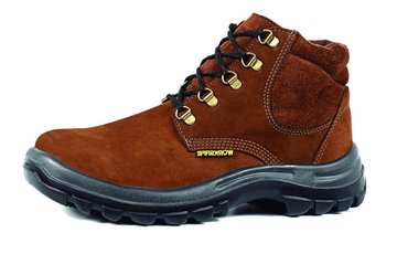 Imagen de BOTÍN DE CUERO TOP NOBUCK MARRÓN TALLE 35 WORKSAFE