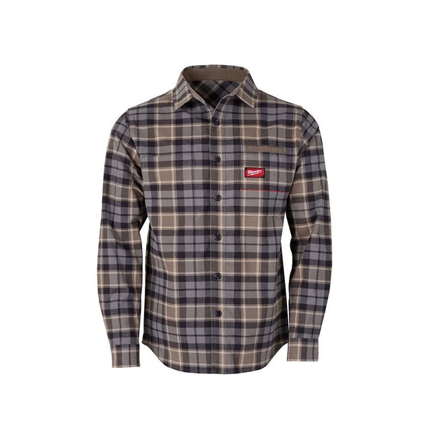 Imagen de CAMISA DE TRABAJO GRIDIRON GRIS TALLE M MILWAUKEE
