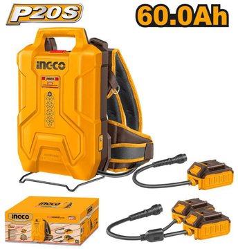 Imagen de BATERÍA DE MOCHILA 60.0 AH INGCO
