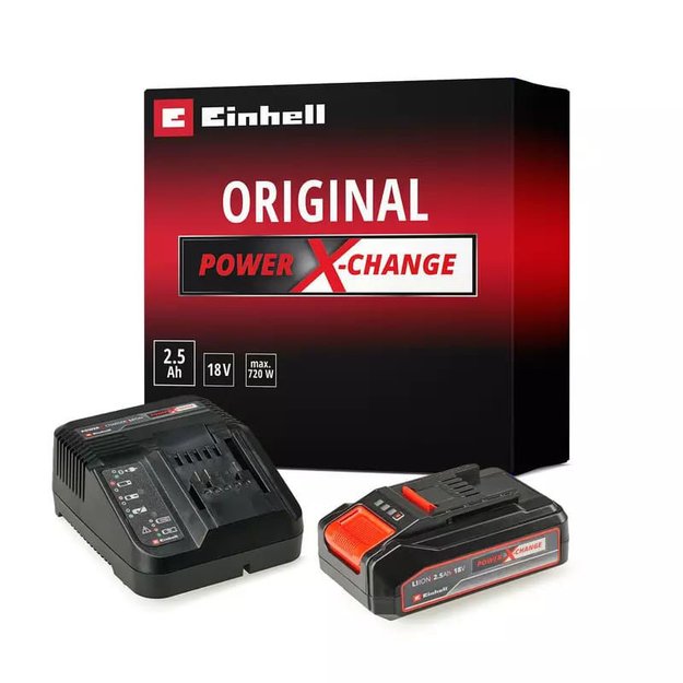 Imagen de CARGADOR + BATERÍA 18V 2.5AH RÁPIDO 30MI EINHELL