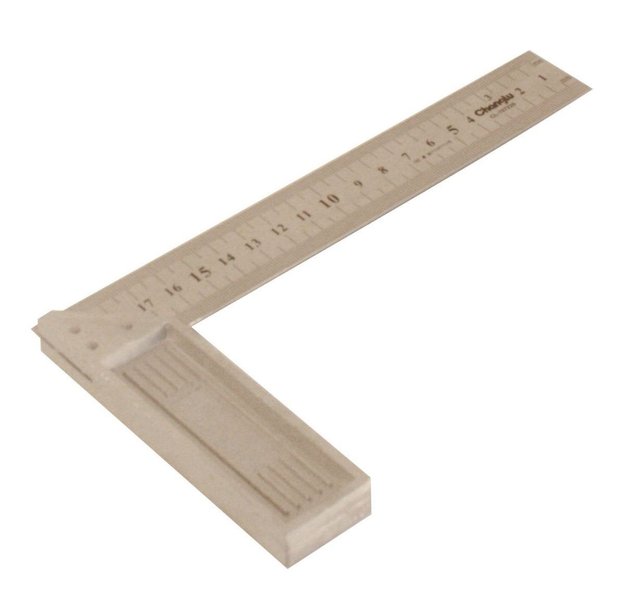 Imagen de ESCUADRA TRIÁNGULO CON TALÓN DE ALUMINIO 200MM CHANGLU