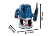 Imagen de ROUTER FRESADOR GOF 130 1300W BOQUILLA 8MM BOSCH