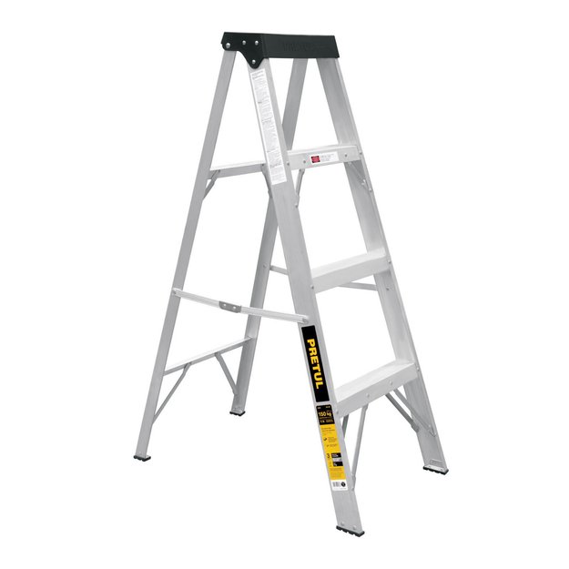 Imagen de ESCALERA ALUMINIO TIJERA 3 ESCALONES EST-33P PRETUL