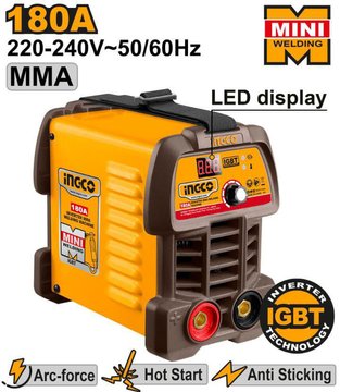 Imagen de SOLDADORA INVERTER 180AMP MINI INGCO