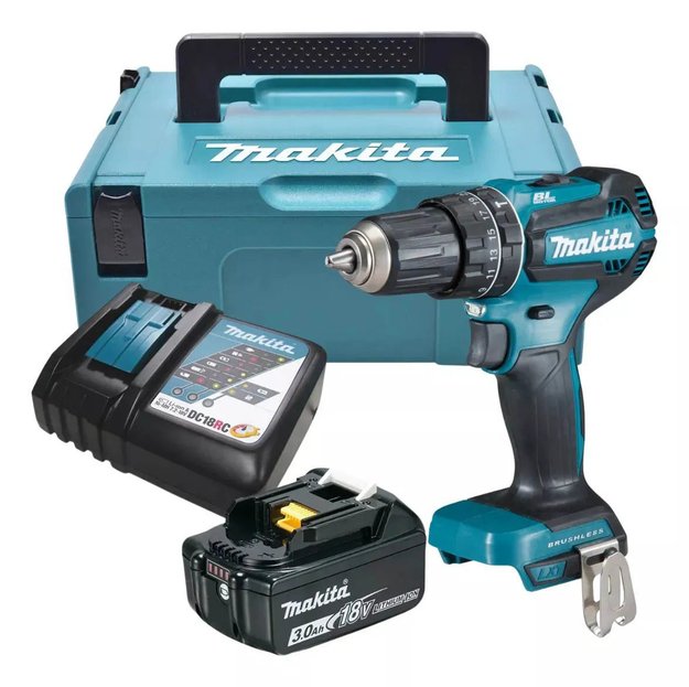 Imagen de TALADRO BATERÍA 18V CON PERCUTOR DHP485RF1J MAKITA