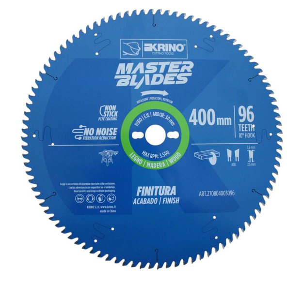 Imagen de CIRCULAR PARA MADERA 16" 96 DIENTES (400X3.5/30MM) KRINO