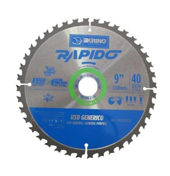 Imagen de CIRCULAR PARA MADERA 9" 40 DIENTES (210X30MM) KRINO