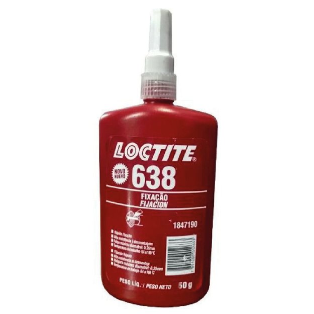 Imagen de FIJADOR PIEZAS CILÍNDRICAS 638 50ML CURADO RÁPIDO LOCTITE