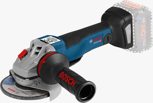 Imagen de AMOLADORA 5" BATERÍA GWS 18V-10P CARCAZA BOSCH