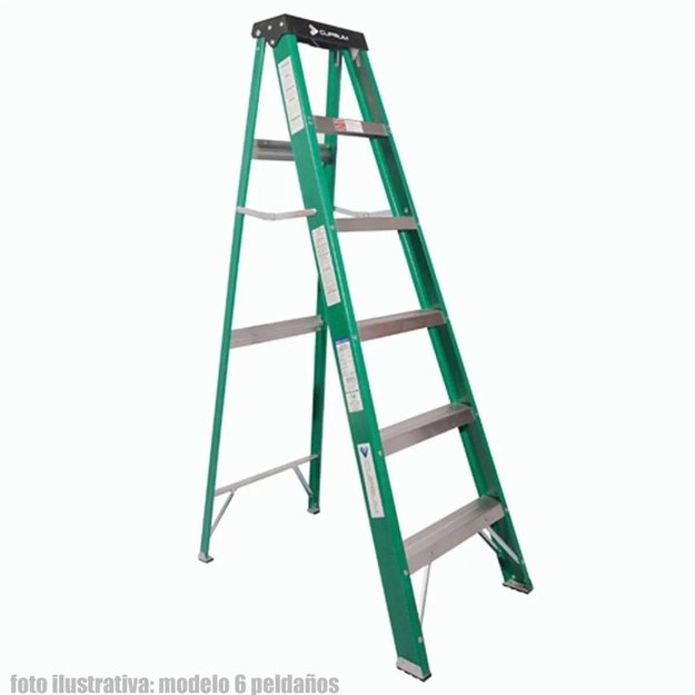 Imagen de ESCALERA TIPO TIJERA FIBRA DE VIDRIO 6 ESCALONES 1.8M CUPRUM