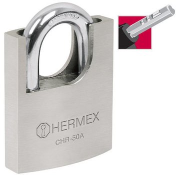 Imagen de CANDADO ALTA SEGURIDAD 50MM LLAVE ABLOY HERMEX