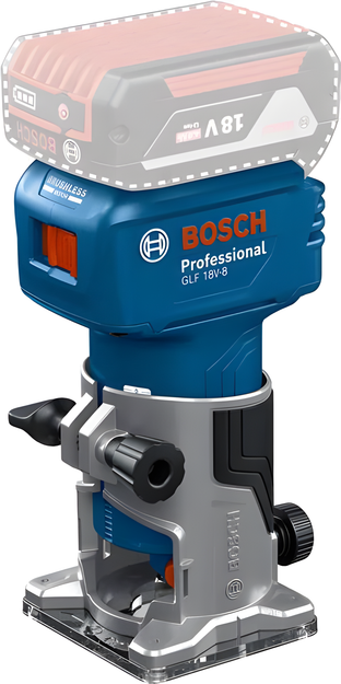 Imagen de ROUTER DE MANO BATERÍA GLF 18V-8 (CARCAZA) BOSCH