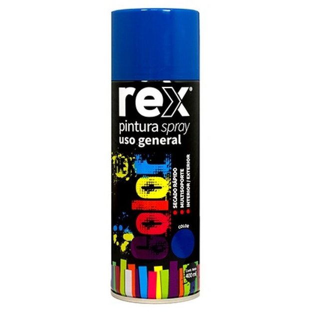Imagen de ESMALTE SINTÉTICO AEROSOL AZUL 400ML REX