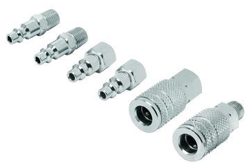Imagen de JUEGO ACOPLES Y CONECTORES 1/4" 6 PIEZAS PRETUL