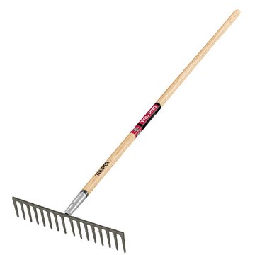 Imagen de RASTRILLO 16 DIENTES REFORZADO CABO MADERA TRUPER