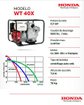 Imagen de MOTOBOMBA PARA SEDIMENTOS 4" 11HP TRASH WT40X HONDA