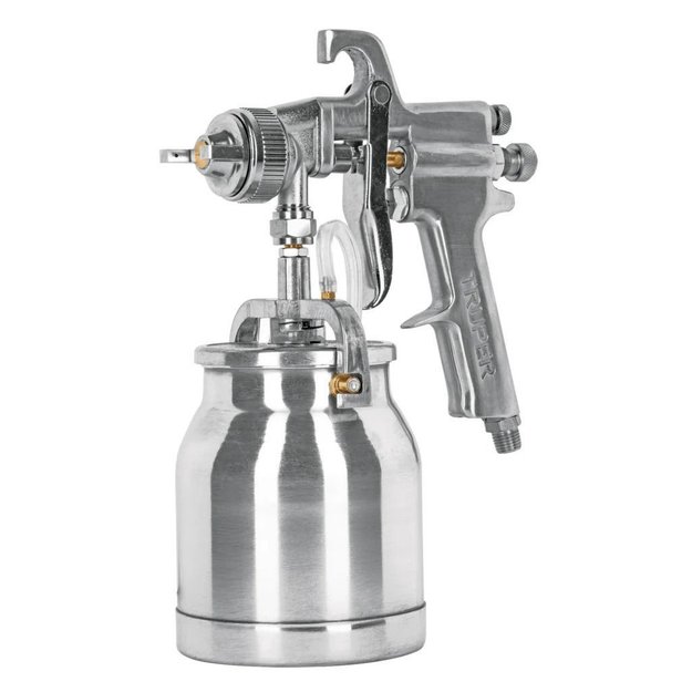 Imagen de PISTOLA PINTAR VASO ALUMINIO BOQUILLA 1.8MM TRUPER