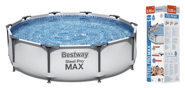 Imagen de PISCINA ESTRUCTURAL 4678LTS CIRCULAR BESTWAY GRIS 305X76CM 56406/56026 Q1