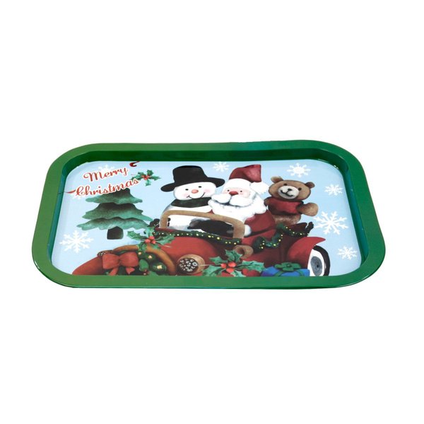 Imagen de BANDEJA METAL NAVIDEÑA 34.5X23.5X1.5CM 34556 Q60M1