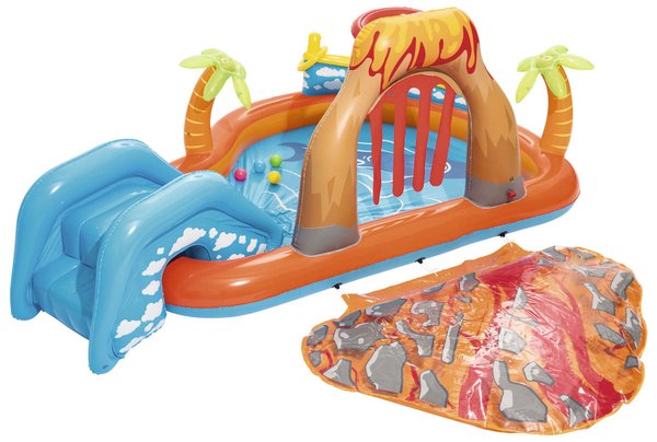 Imagen de PISCINA INFLABLE INTERACTIVA JUNGLA C/TOBOGAN 265X265X104CM 208L BESTWAY 53069Q2