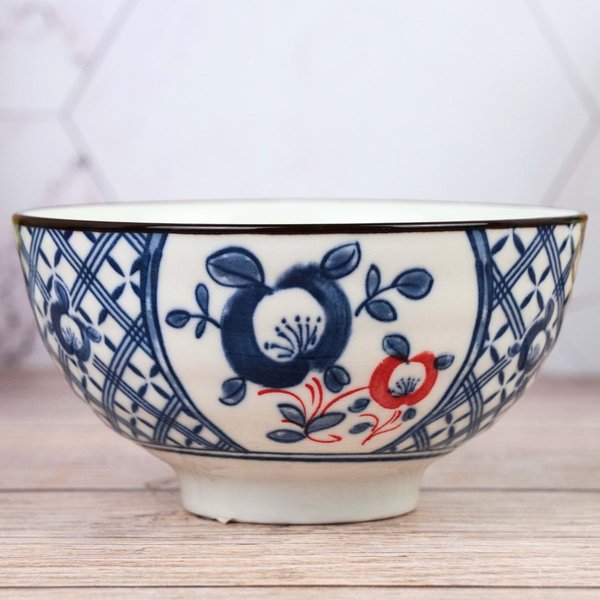 Imagen de BOWL CERAMICA BCA C/DISEÑO AZUL 11.5X6CM ZS2058 Q72
