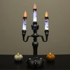 Imagen de CANDELABRO HALLOWEEN PLASTICO C/LUZ LED 10C DIAM BASE 39C ALTO 3207-F8940A Q24M6