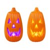 Imagen de LAMPARA LED CALABAZA C/LUZ SONIDO SENSOR APLAUSO 34X18CM A PILA 3204-DS2331 Q6