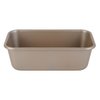 Imagen de BUDINERA RECTANGULAR METAL GOLDEN 14X24.5X8CM 350GR 33805 Q36M1