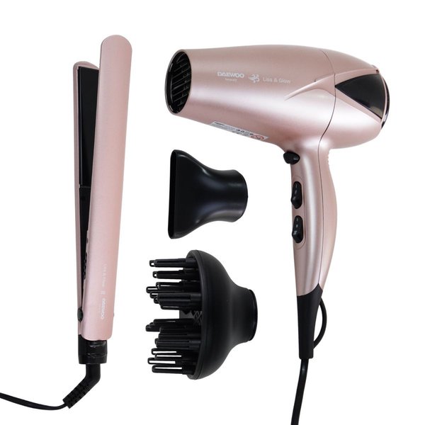 Imagen de SECADOR DE PELO DAEWOO 1800-2100W Y PLANCHITA 41W SET X2PCS DSET DUO200 Q6