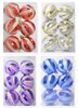 Imagen de ESFERA DECORADA 7CM X 6PCS C/GAJOS EN RELIEVE EN CAJA PVC 14555 Q80M1