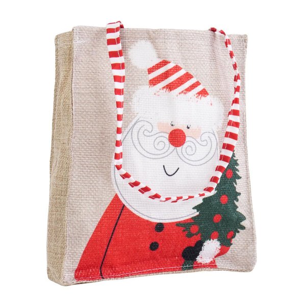 Imagen de BOLSA NAVIDEÑA ARPILLERA C/DISEÑO 2 DISEÑOS 23GR 16X19X5CM 32982 Q192M6