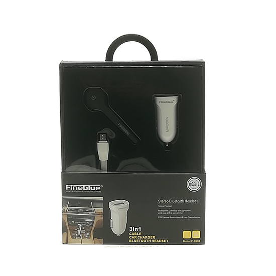 Auricular Bluetooth Fineblue 3 en 1