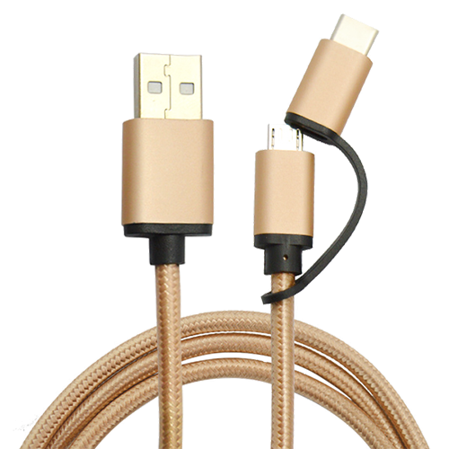 Imagen de Cable USB 2 en 1 tipo-C y micro-USB FT-UCA88